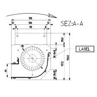 Ventilateur tangentiel pour poêles à pellets TGA 80/1-330/35 EMMEVI - FERG Generic 14706055