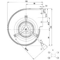 Ventilateur centrifuge EBM PAPST D4E133-DT46-L4 230v Generic 14706063
