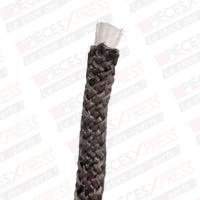 Tresse ARTICA noire Ø18mm au metre linéaire  14801017