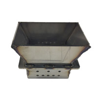 Panier à Granulés 50x25x17 Cm - Pour Cheminées Et Poêles, En Fer épais, Combustion Longue