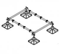 BIG FOOT SYSTEMS : Châssis DTU 43.1 1 mètre pour 2 unités (charge maxi 480 kg) Aspen B9569