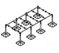 BIG FOOT SYSTEMS : Châssis DTU 43.1 3 mètres pour 6 unités (charge maxi 960 kg) Aspen B9571