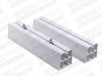 Profil 100 mm blanc 450 mm (emballés par paire + visseries)  SUPPORT PVC 450X80 X2