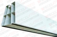 Profil 80 mm blanc bandes anti vibratiles 450 mm (emballés par paire + visseries) SUPPORT PVC 450X80 MM Generic