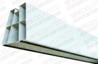 Profil 80 mm blanc bandes anti vibratiles 450 mm (emballés par paire + visseries) SUPPORT PVC 450X80 MM Generic