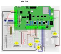 Carte micronova I023-5 aria + clavier diplay LED Micronova c024 Generic 14710010+14710024
