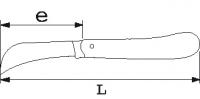 Couteau pour electricien lame serpette Sam Outillage 370