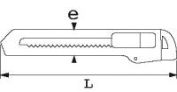 Cutter bi-matiere lame de 18 mm Sam Outillage 378-30