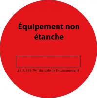 Rouleau de 100 etiquettes rouge CLI02154 Generic