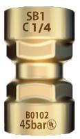 Raccord rapide droit a pression 1/4 RAC54002 Generic