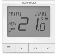 Thermostat d'ambiance programmable sans fil slim Quantum WQ610RF Salus Controls WQ610RF