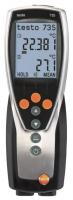 Testo 735-1 - Thermomètre de précision à sonde interchangeable (3 canaux) Testo 0560 7351