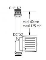 Rallonge telescopique 1 1/2 Thermador ZKA