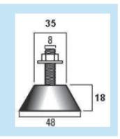 Plot anti-vibratile (sachet de 4) Generic CLI04444