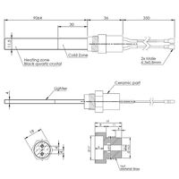 Resistance a cristal de quartz 24v 120w 14701067 Generic