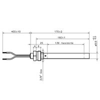 Resist.diam.9,9mm l=160mm 320w rac.3/8  14701077 Generic