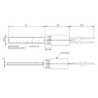 Element chauffant au quartz 3/8