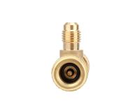 Vanne de sécurité pour raccord Schrader 1/4" M/F Teddington TF-VVC-1