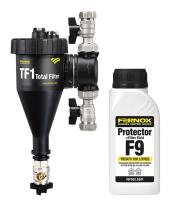 Pack Filtre tf1 total 1 + vannes + F9 bidon 265ml 62765 FERNOX