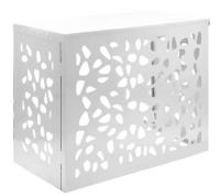 Cache clim acier blanc taille l CLI03512 