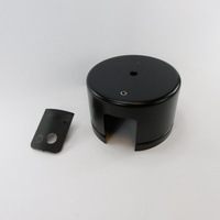 Capot lateral noir d.185x120 + support Atlantic électrique 022648