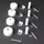 Kit support mural court blanc Atlantic électrique 098895