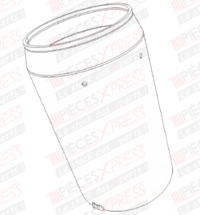 Tube diffuseur b20k l=174mm Bentone 0011728408