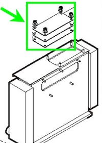 Trappe visite+joints condenseur awr-ga De Dietrich 200017275