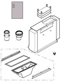 Kit condenseur inox buse d.80mm De Dietrich 200017666