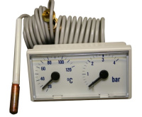 Thermometre/manometre pour uba Elm Leblanc / Bosch 7099105
