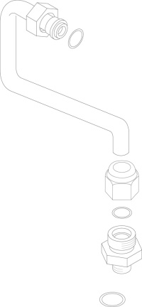 Tubul racc bloc gaz bruleur gb112 Elm Leblanc / Bosch 7100833