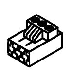 Borne de connexion 2-pol hw/ch jaune Elm Leblanc / Bosch 87144044060