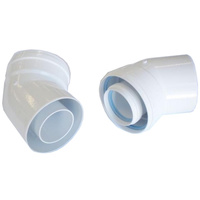 Coudes 45 (2) 60/100 alu/alu ath. horiz. Atlantic Guillot 062691