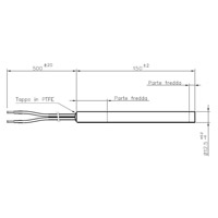 Bougie sans raccord Ø12,5mm 250w 150mm  14701026