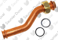 Tubulure retour chauffage (inf pompe) Saunier Duval 0020048280