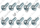 Vis, (x10) Saunier Duval 0010046086