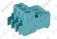Connecteur electrique, 3 poles Vaillant 0010028796