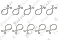 Clip (x10) Vaillant 0020206093