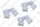 Passe-cables, (x3) Vaillant 0010031800