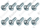 Vis, (x10) Vaillant 0010046085
