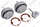 Boutons blanc, kit de 3 Vaillant 0020037662