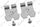 Patte support boitier (x2) Vaillant 0020144611