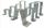 supports Hauteur 84 mm pour TFM 7-10-16 Teddington TF SH84